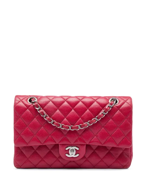 CHANEL Pre-Owned 2010-2011 Medium Classic Caviar Double Flap shoulder bag Red LOI2XDNTA3BCEHHL