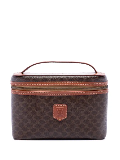Celine Pre-Owned 1995 Macadam Coated Canvas vanity bag Brown CLIHB3CNZO92MWYY