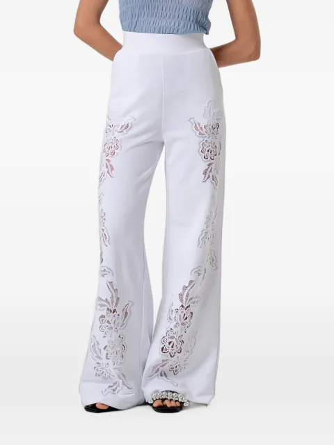 FRACOMINA embroidered flared trousers White FR26SV3021F409E