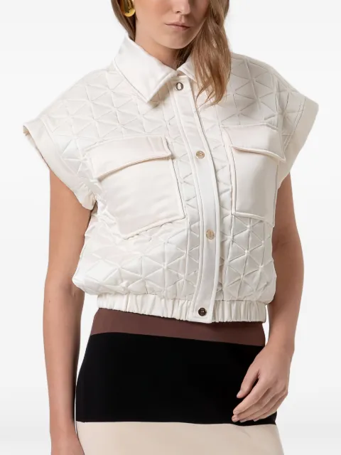 FRACOMINA quilted-finish gilet White FR26SC3004O45301