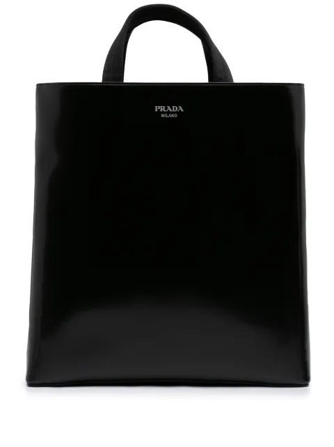 Prada Pre-Owned 2013-2026 Spazzolato Leather tote bag Black 5SA32EB2DOUYJKWT