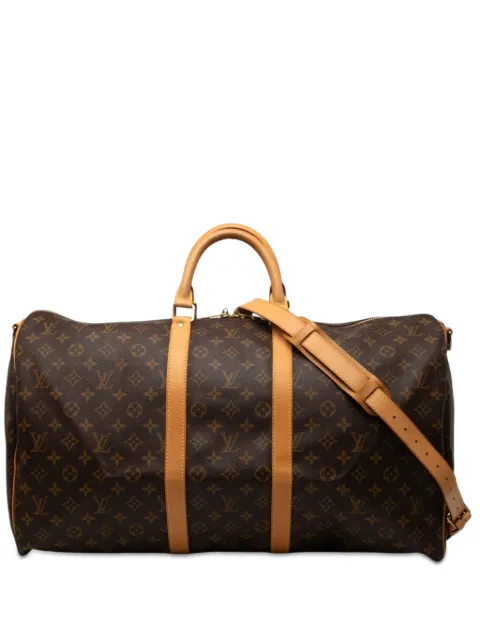 Louis Vuitton Pre-Owned 2000 Monogram Keepall Bandouliere 55 travel bag Brown 0GR2R4U06J8VK1EM