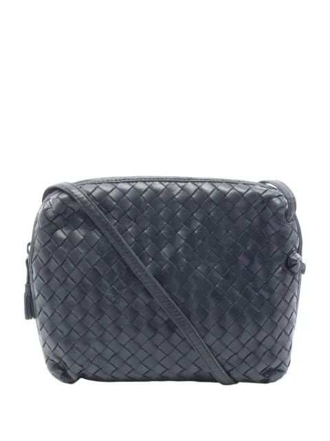 Bottega Veneta Pre-Owned 2012-2026 Nappa Intrecciato Nodini crossbody bag Blue KUY11JYHZ9F5RKUN