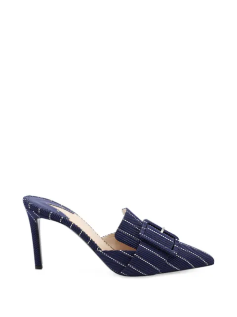 Altuzarra pinstripe buckle-detail pumps Blue NAPPUGBSH115492W