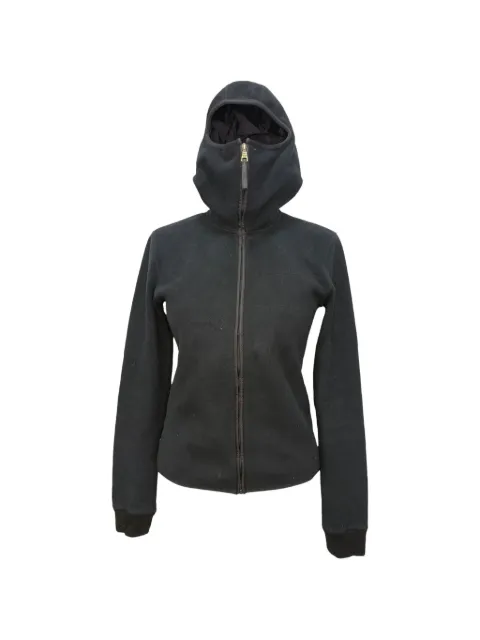 Prada Pre-Owned zip-up hooded jacket Black RFCPUGBCL756877W