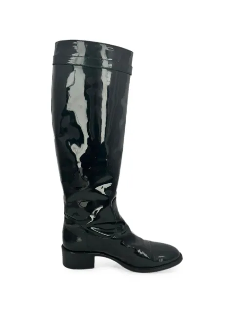 Fendi Pre-Owned 2010s buckle detail riding boots Black RFCPUGBSH757575W