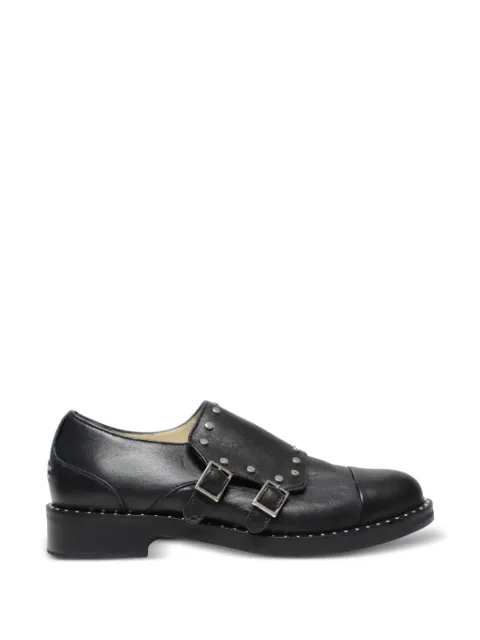 Jimmy Choo Pre-Owned studded monk strap shoes Black NAPPUGBSH100324W