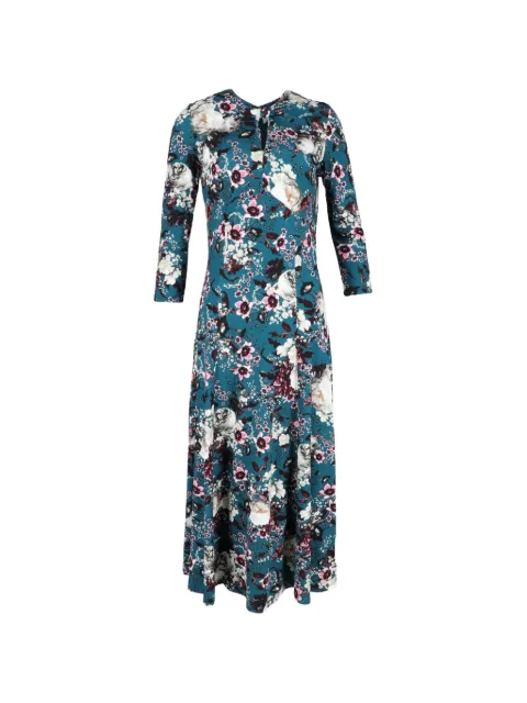 ERDEM Caralina floral-print dress Green NAPPUGBCL466923W