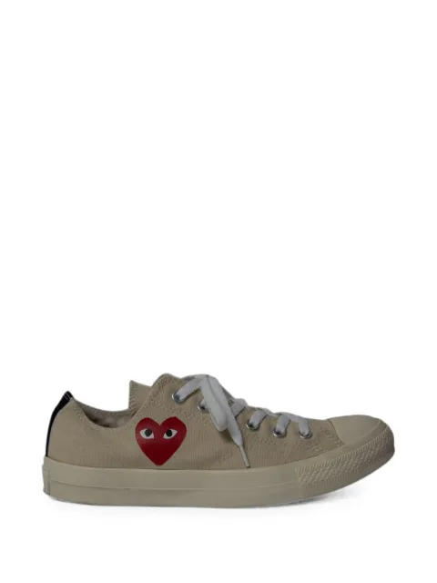 Comme Des Garçons Pre-Owned x Converse heart-print sneakers Neutrals NAPPUGBSH201645W