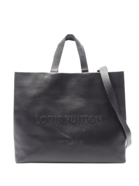 Louis Vuitton Pre-Owned 2025 Autres Cuirs Shopper Tote MM satchel Black TAZT04XXXNJTRHG1