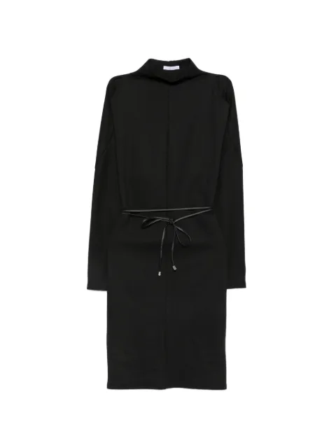 Patrizia Pepe cut-out-shoulder mini dress Black 8A0344J0060K103