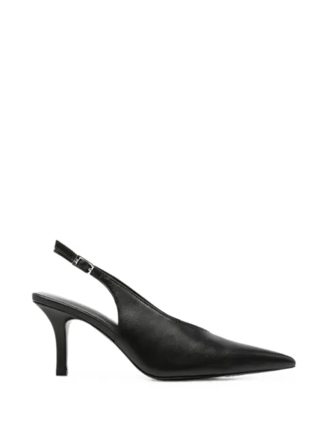 Patrizia Pepe pointed-toe buckled slingback pumps Black 8Z0107L048FB30