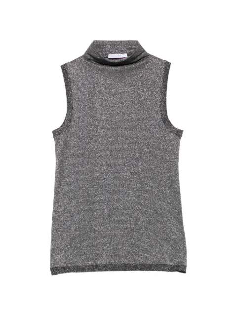 Patrizia Pepe high-neck sleeveless top Grey 8K0424K128S782