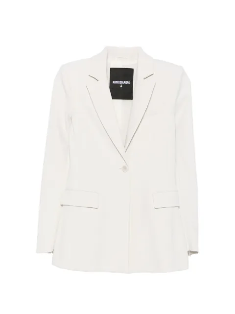 Patrizia Pepe zip-cuff single-breasted blazer Grey 8S0087C8001