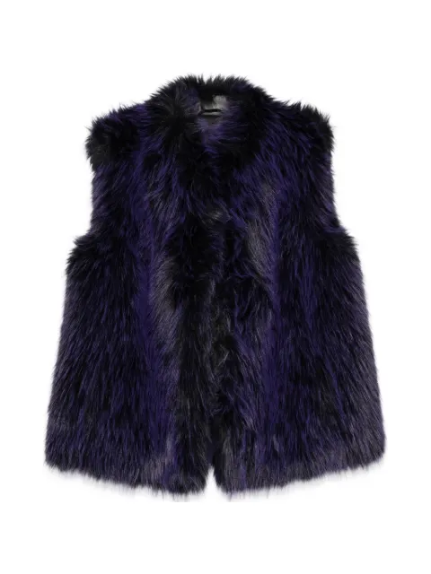 Patrizia Pepe fluffy gilet Purple 8O0217E0002M572
