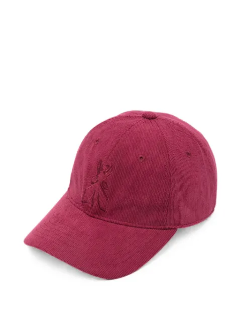 Patrizia Pepe corduroy baseball cap Red 8F0051C0248