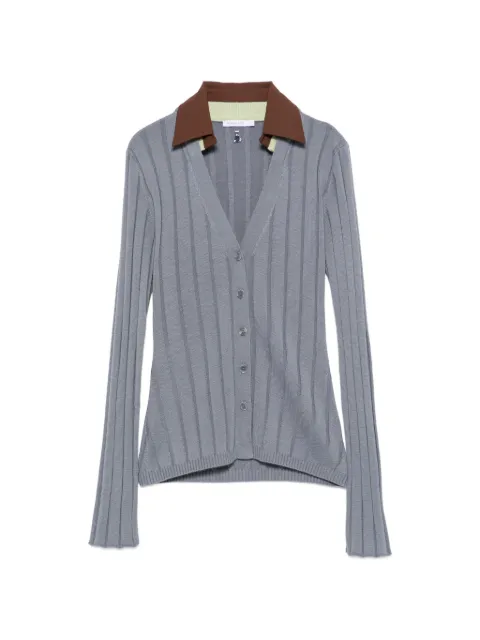 Patrizia Pepe ribbed colour-block cardigan Grey 8K0337KK021J520