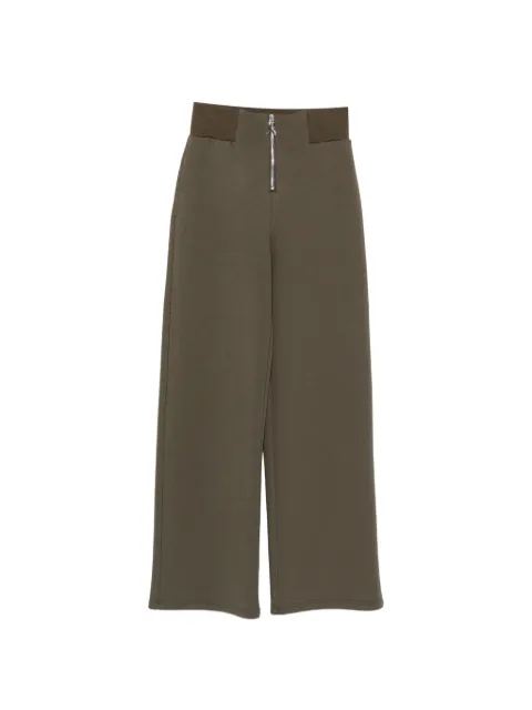 Patrizia Pepe zip-fastening wide-leg trousers Green 8P0469J0044G643