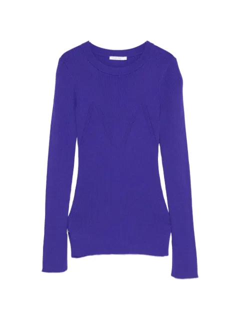 Patrizia Pepe ribbed-knit slim-fit knit Purple 8K0416KK003M569