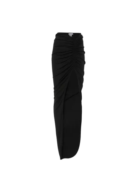 Patrizia Pepe ruched asymmetric skirt Black 8G0142J0063K103