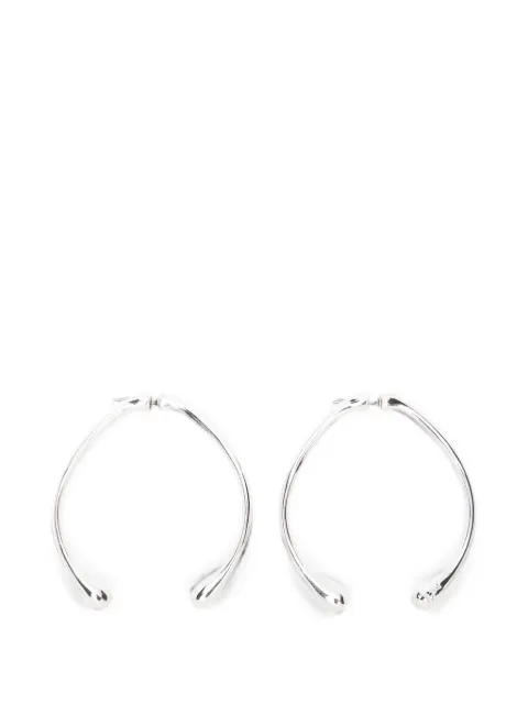 Patrizia Pepe minimalist open-hoop earrings Silver 8J0118M0000Z002