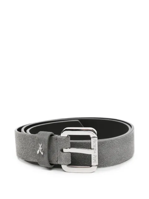 Patrizia Pepe logo-detail suede belt Grey 8W8684L152