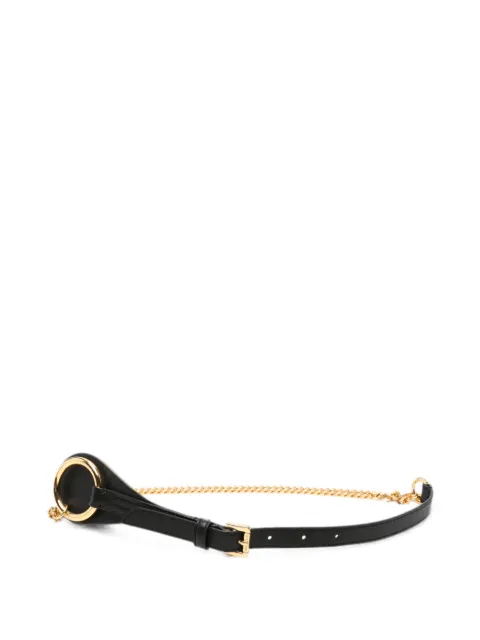 Patrizia Pepe chain-detail leather belt Gold 8W0025L005