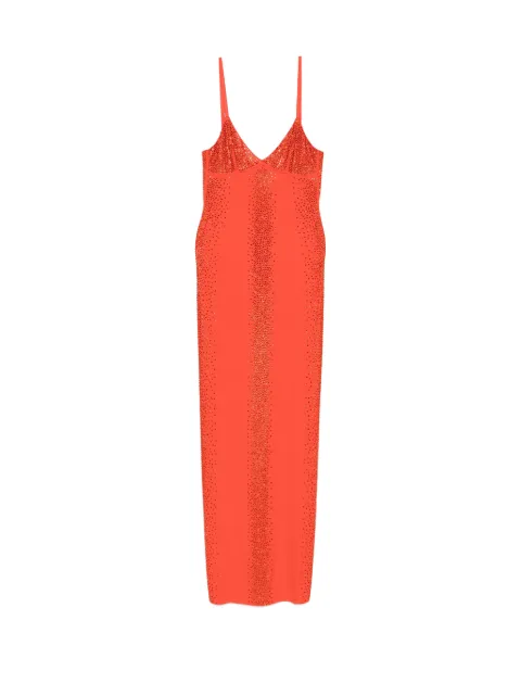 Patrizia Pepe rhinestone-embellished maxi dress Orange 8A0394J0047R904