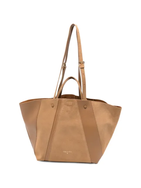 Patrizia Pepe (IN)COMPLETE panelled-suede shoulder bag Brown 8B0114L055B907