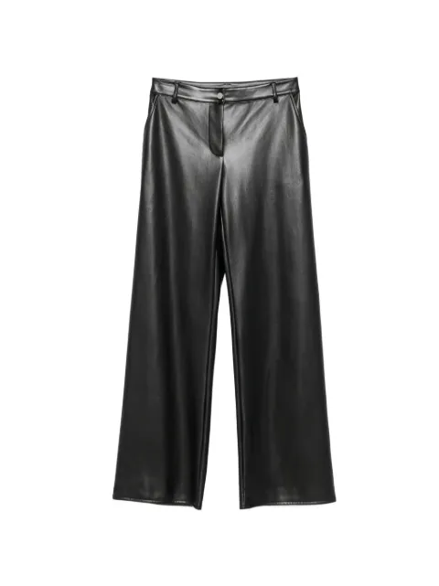 Patrizia Pepe coated straight-leg trousers Black 8P0181E005K103