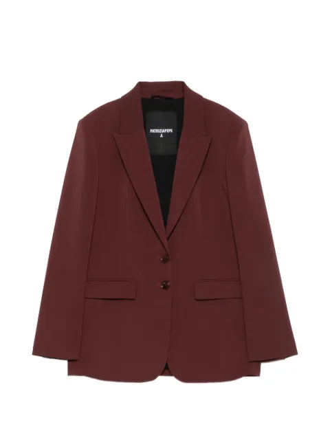 Patrizia Pepe single-breasted blazer Brown 8S0096A6F5