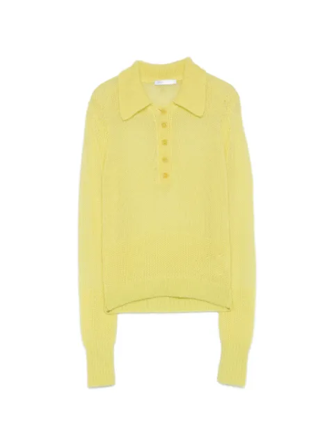 Patrizia Pepe buttoned sweater Yellow 8K0102KK012Y483
