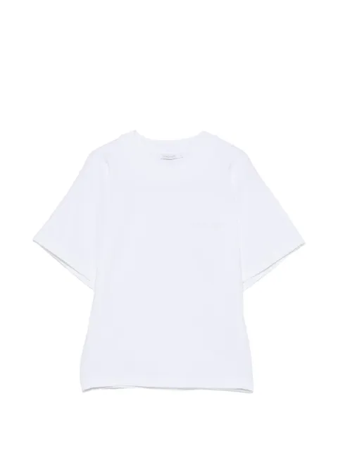 Patrizia Pepe logo-embroidered T-shirt White 8M0113J0053W103