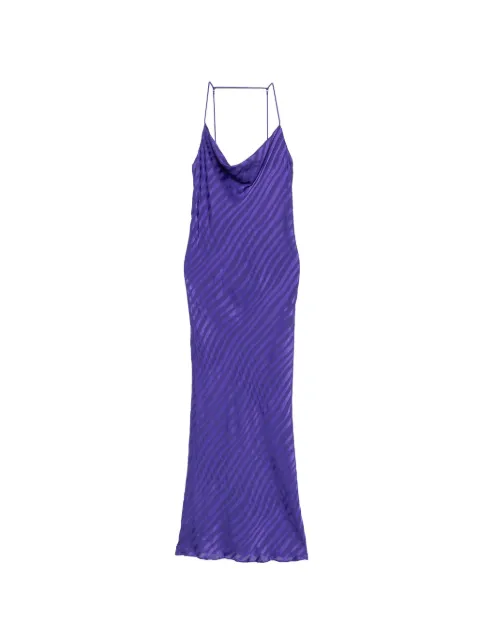 Patrizia Pepe dévoré-stripe slip dress Purple 8A0228C0236M569