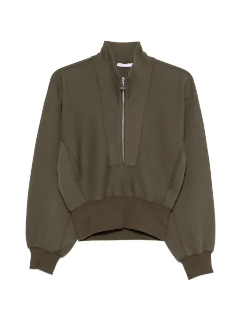 Patrizia Pepe quarter-zip scuba sweatshirt Green 8M0120J0044