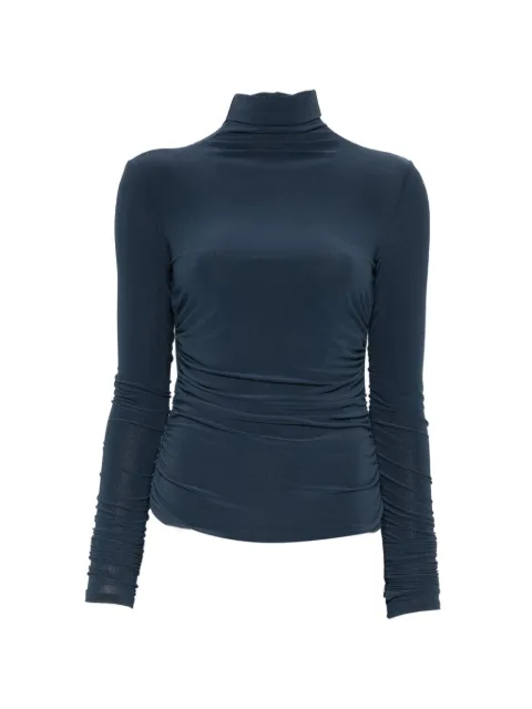 Patrizia Pepe draped roll-neck top Blue 8M0166J015CB23