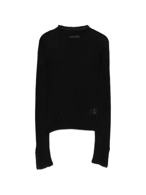 Patrizia Pepe ribbed-knit sweater Black 8K0420K034K103
