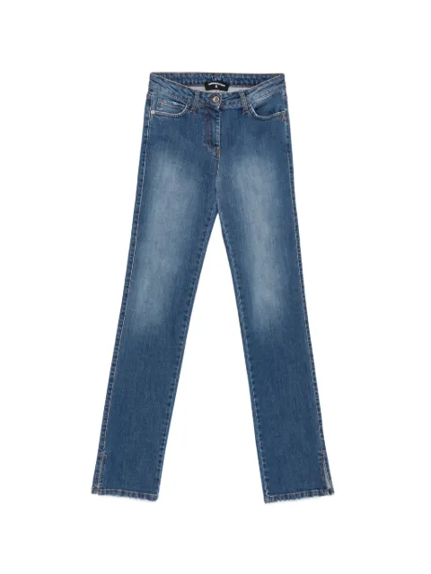 Patrizia Pepe slit-detail jeans Blue 8P0361D0037CB41