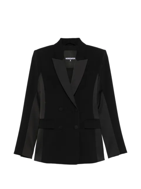 Patrizia Pepe double-breasted crepe blazer Black 8S0000C7004K103