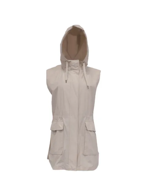 Brunello Cucinelli Vintage hooded vest jacket Neutrals GILTPUUSCL758088W