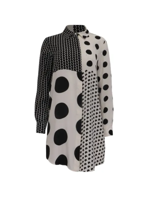 Sportmax Vintage polka-dot shirt dress White GILTPUUSCL758090W