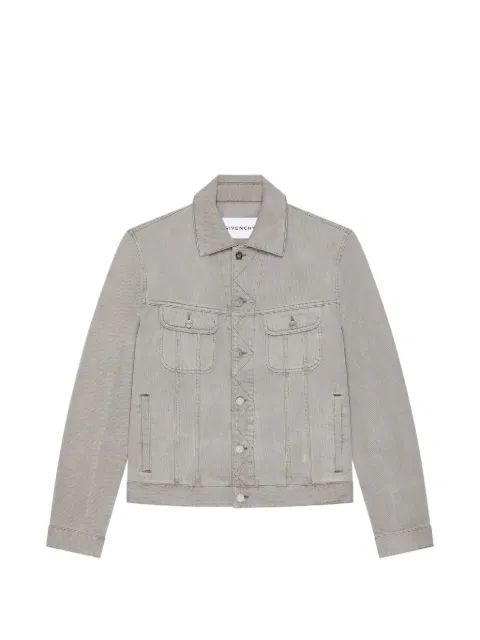 Givenchy jacket in grey denim with crease effect Grey BM01EL518F