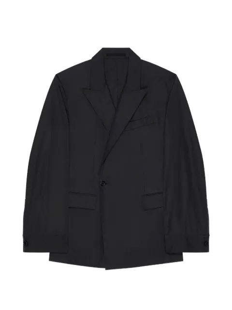 Givenchy couture seam double-breasted regular jacket in poplin Black BM30MM1642