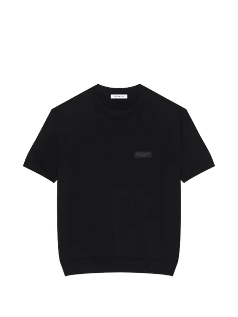Givenchy Couture Seam T-shirt in knit with gros grain detail Black BM71P34YPF