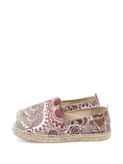 Etro Vintage Paisley-print espadrilles Red GILTPUUSSH743220M