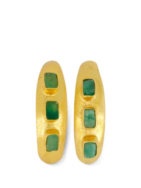 FENOMENA Fura emerald earrings Gold MUA006