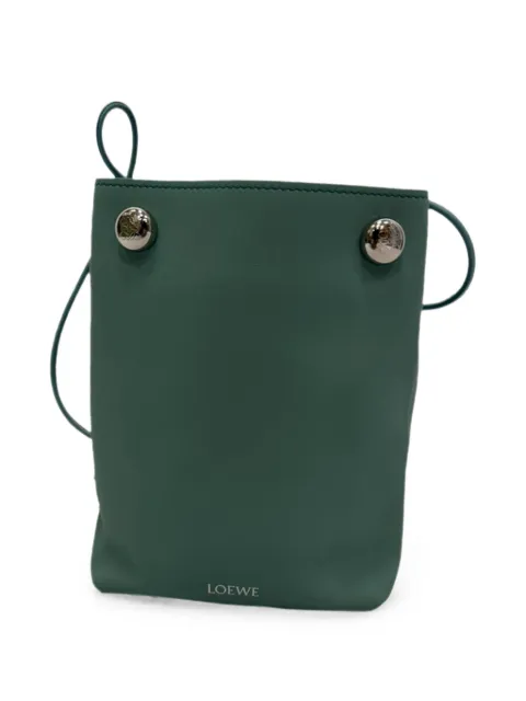 Loewe Pre-Owned Pebble crossbody bag Green RFCPUGBBA748803W