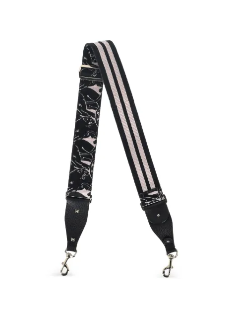 Valentino Garavani Pre-Owned Rockstud abstract-pattern bag strap Black NAPPUGBOT457660W