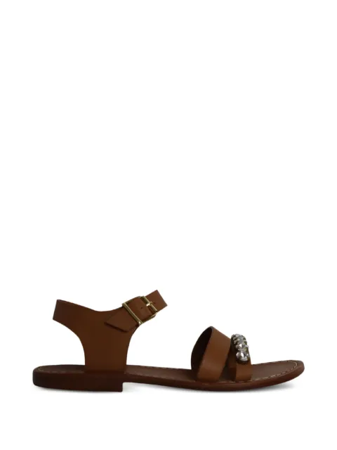 Marni Pre-Owned bejewelled leather sandals Brown NAPPUGBSH259432W