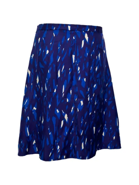 Balenciaga Pre-Owned printed A-line skirt Blue RFCPUGBCL757120W